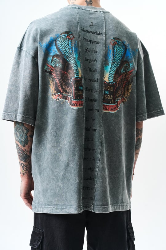 POISON STONEWASHED T-SHIRT (2 COLOR)