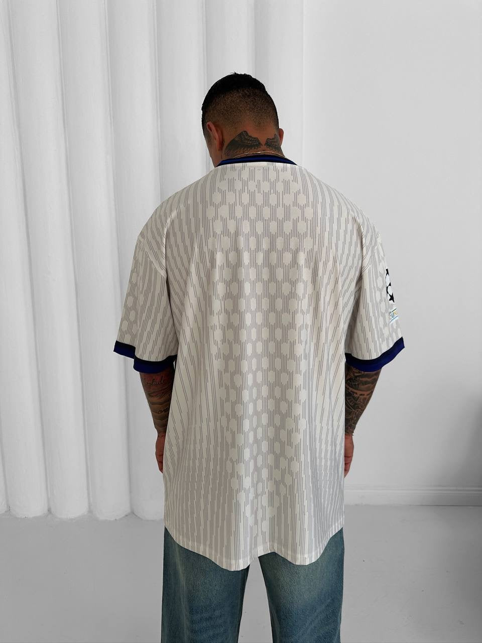 WHITE BARCELONA FANCY T-SHIRT