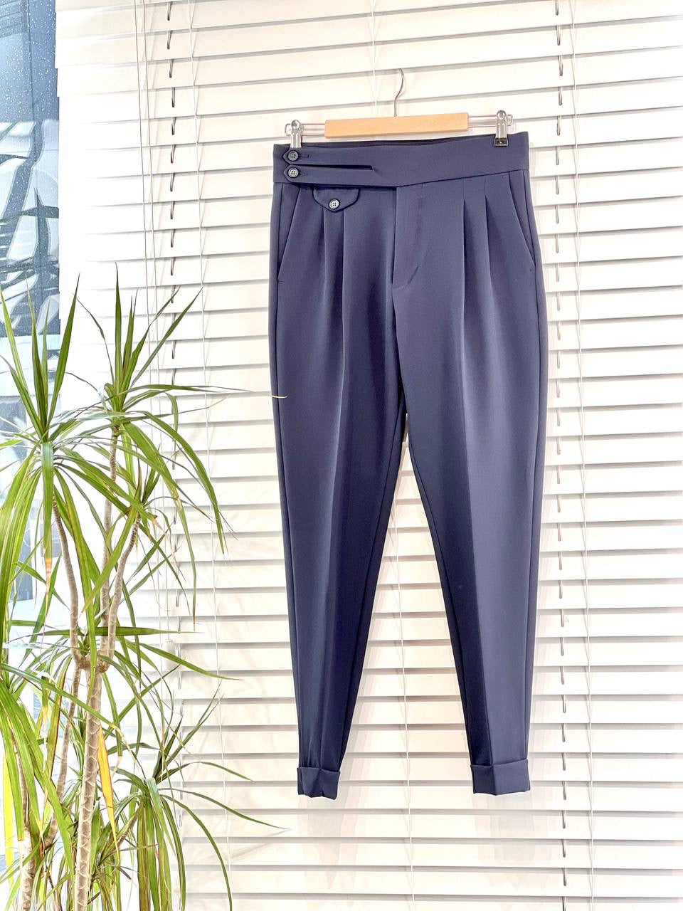 DOUBLE BUTTON ITALIAN PANTS (5 COLOR)