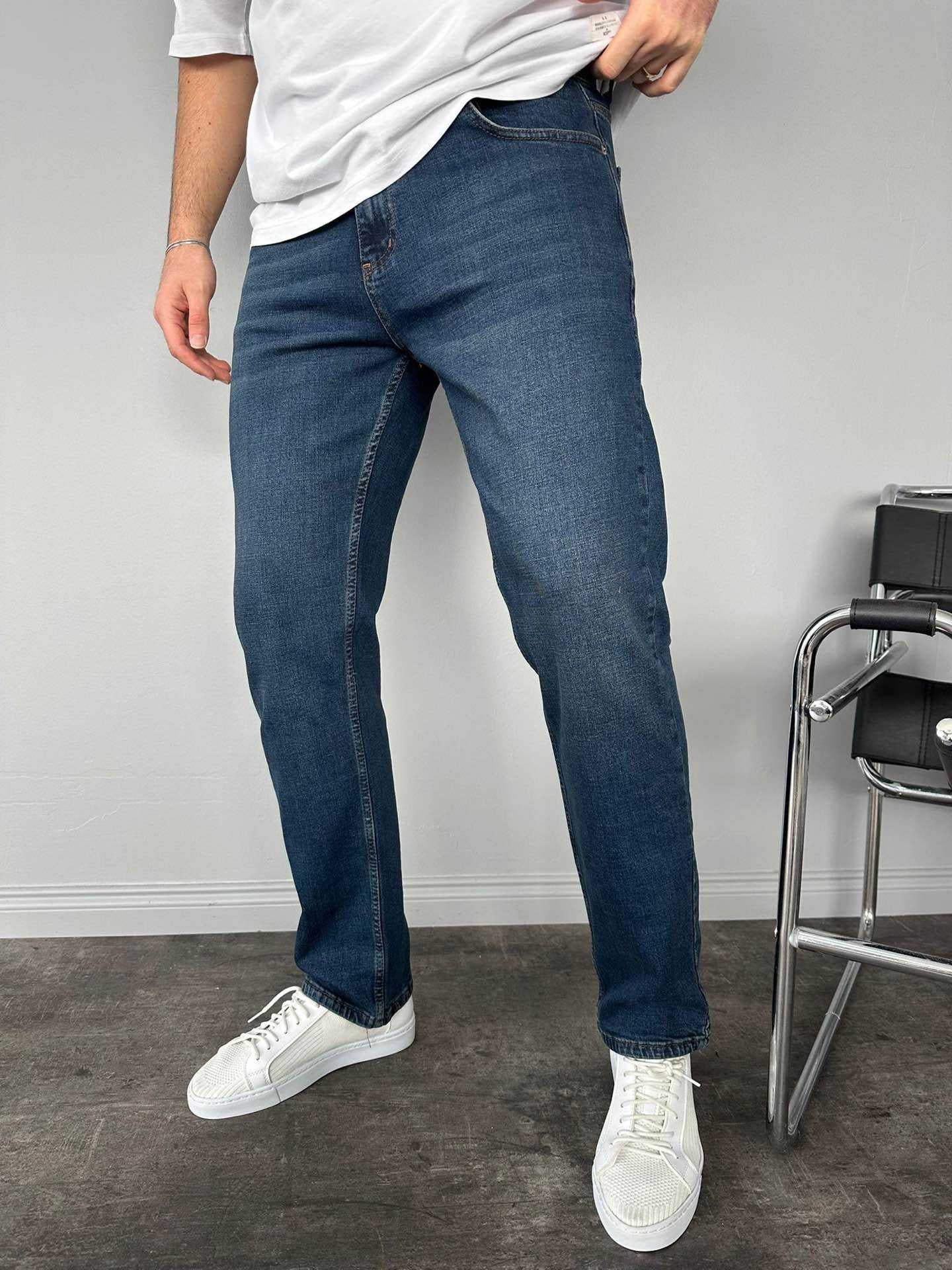 DARK BLUE STRAIGHT CUT JEAN