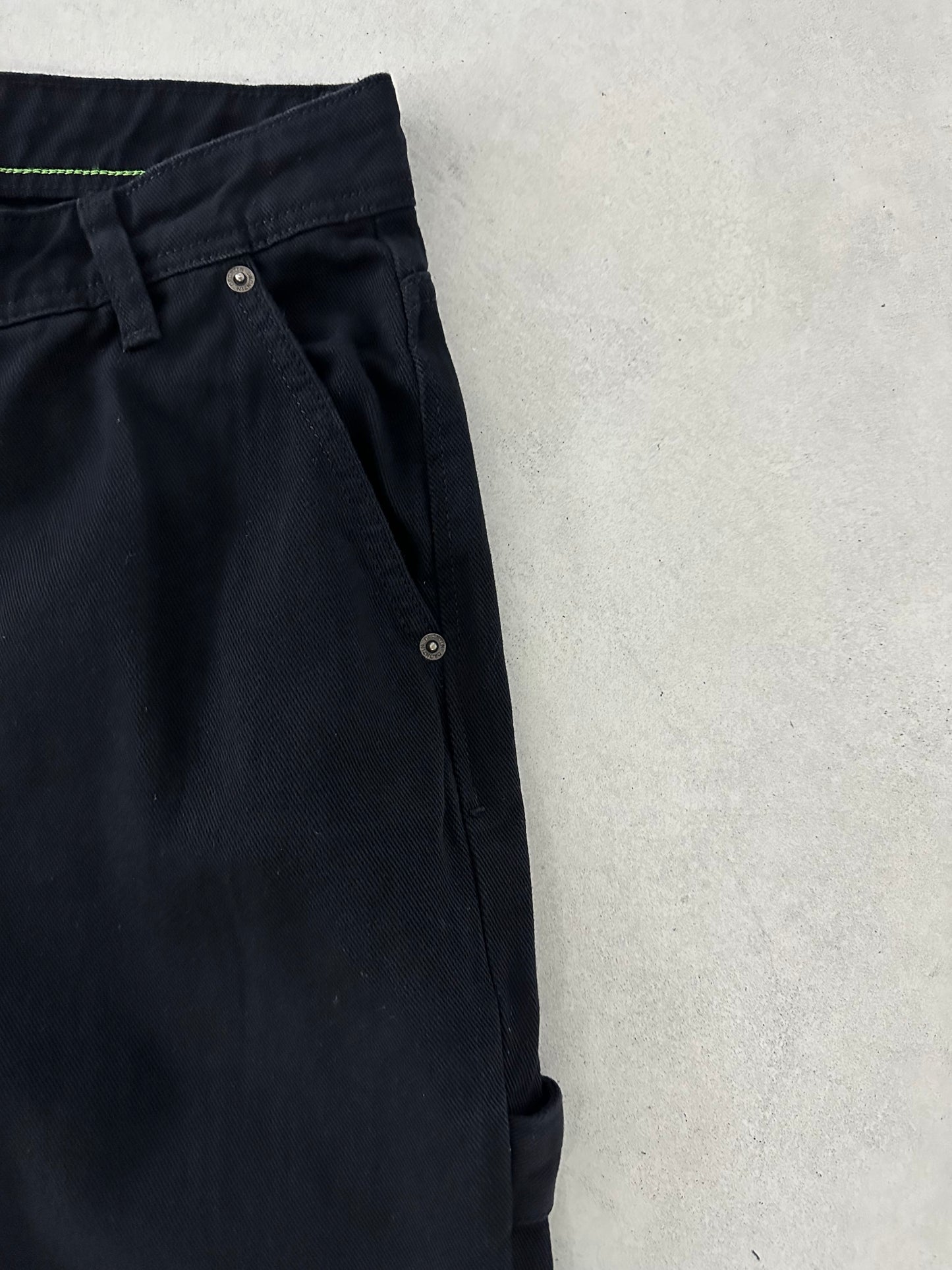 DESIGNED BLACK BAGGY JEAN