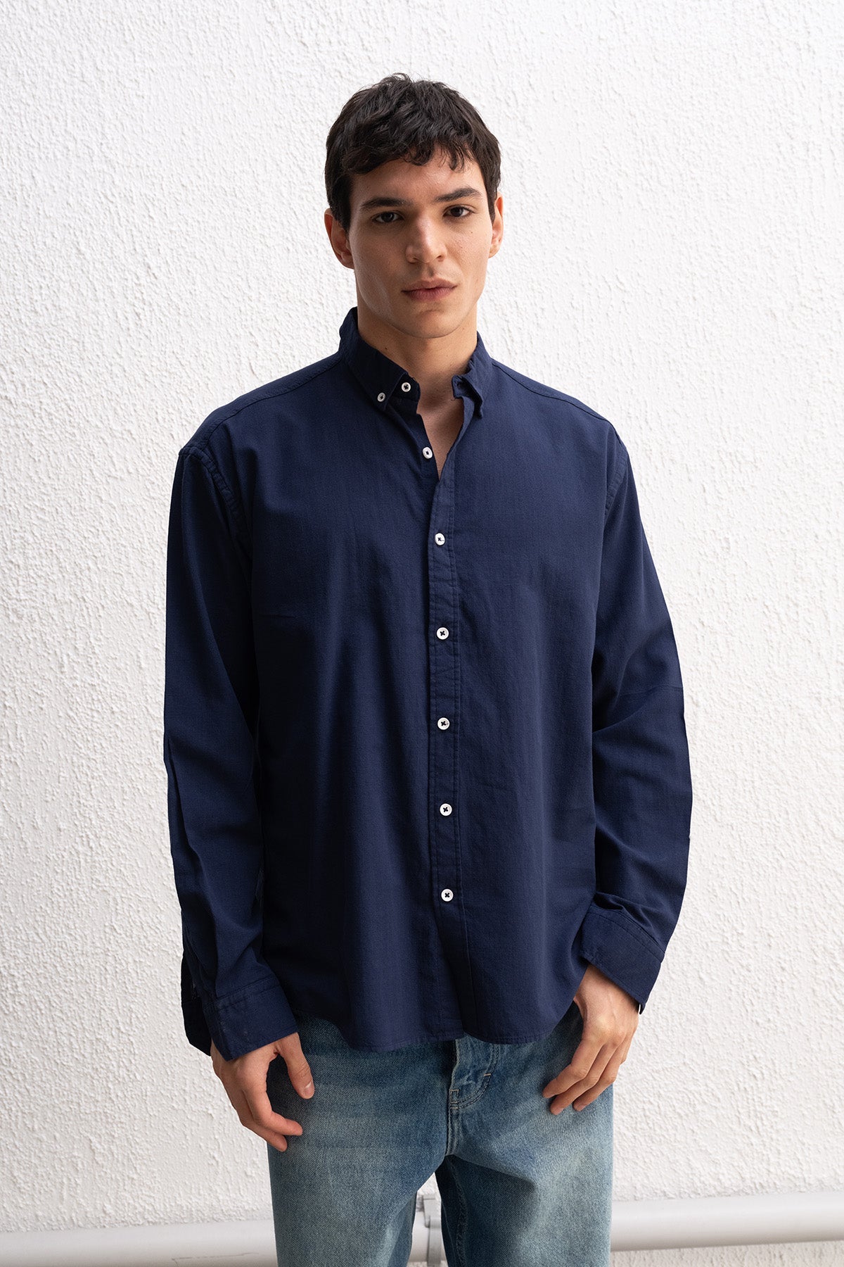 LINEN TYPE BASIC SHIRT