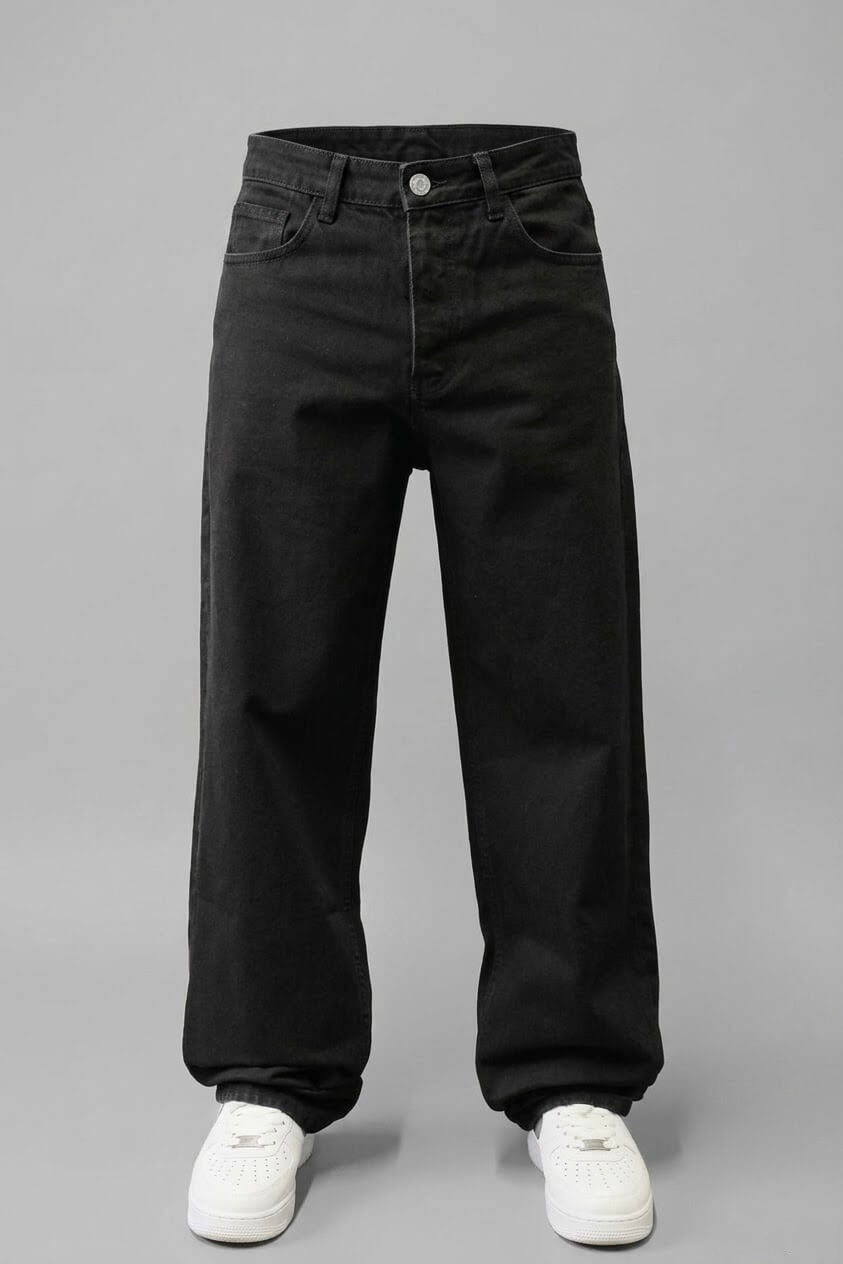 DARK BLACK BAGGY FIT JEAN