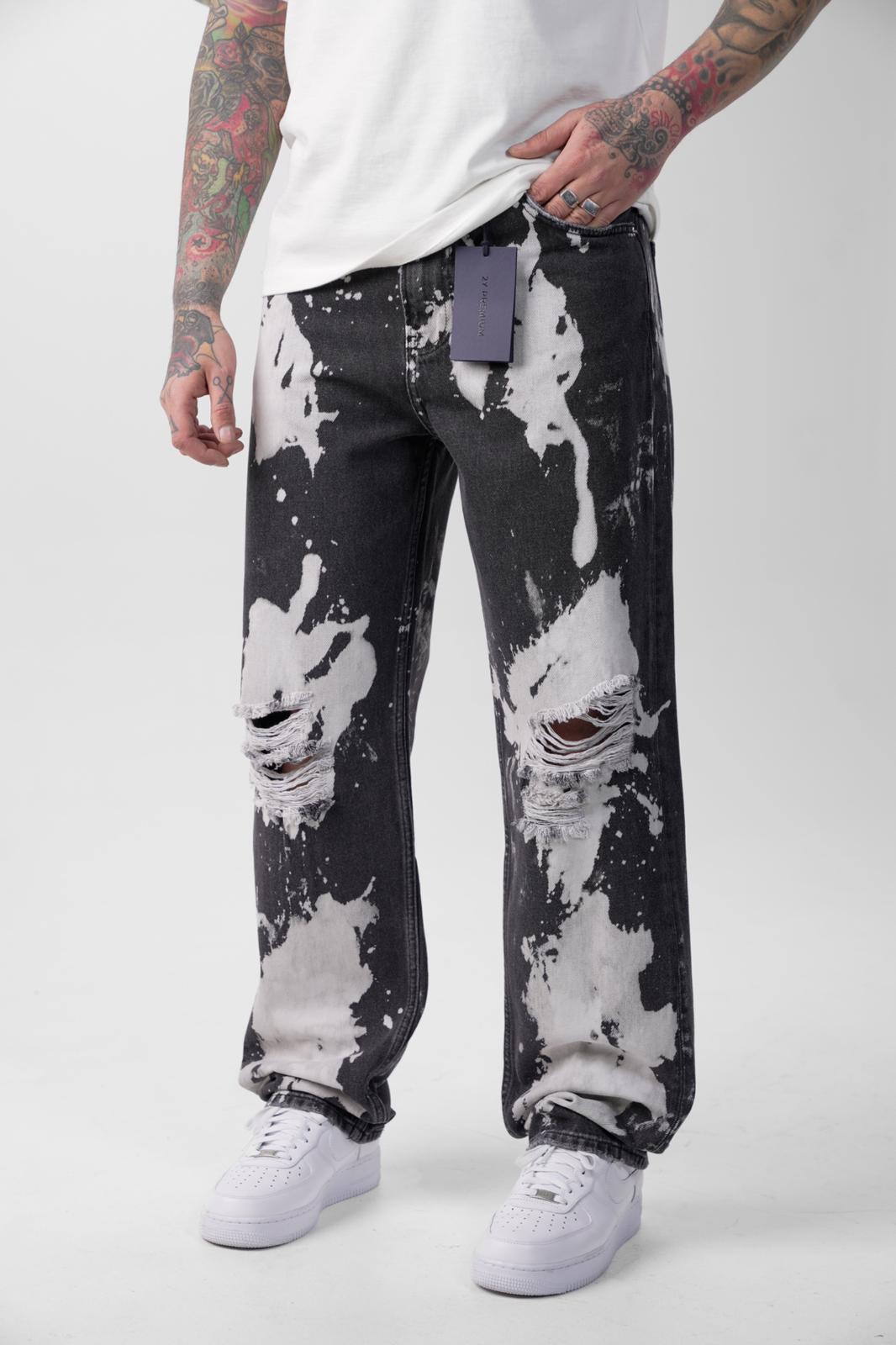 VIP BLACK AND WHITE JEAN