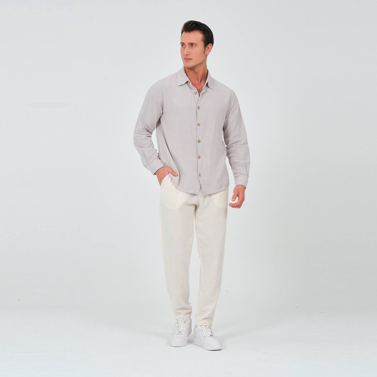 LINEN LONG SLEEVE SHIRT