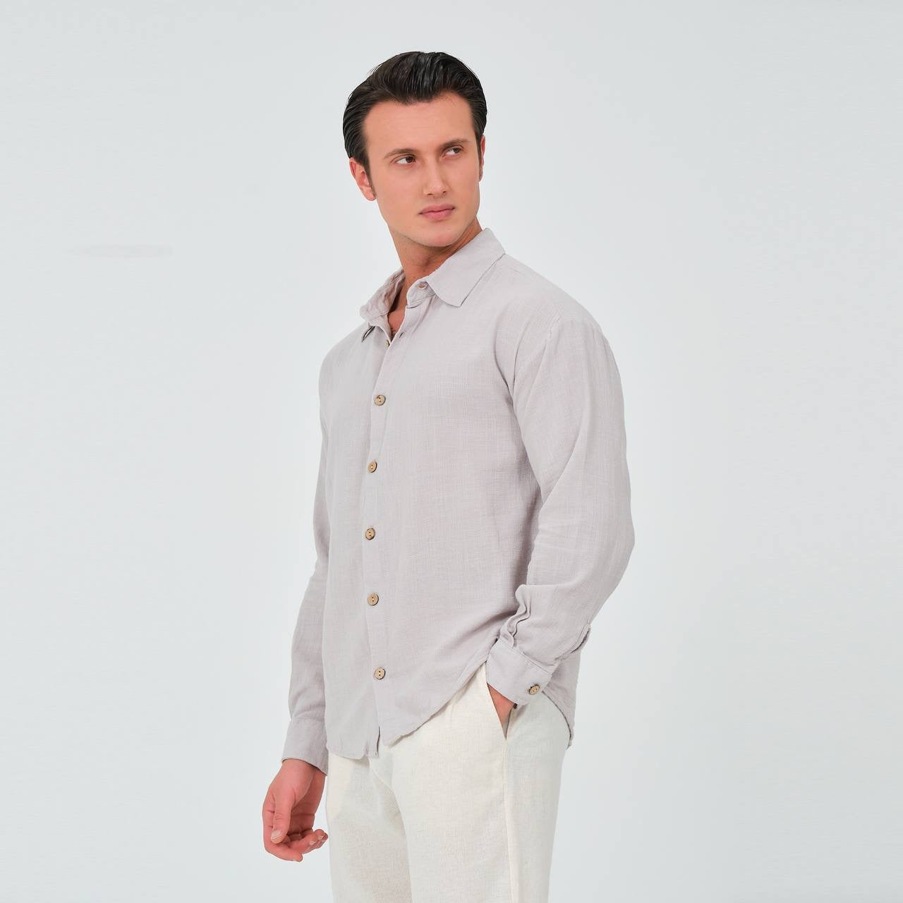 LINEN LONG SLEEVE SHIRT