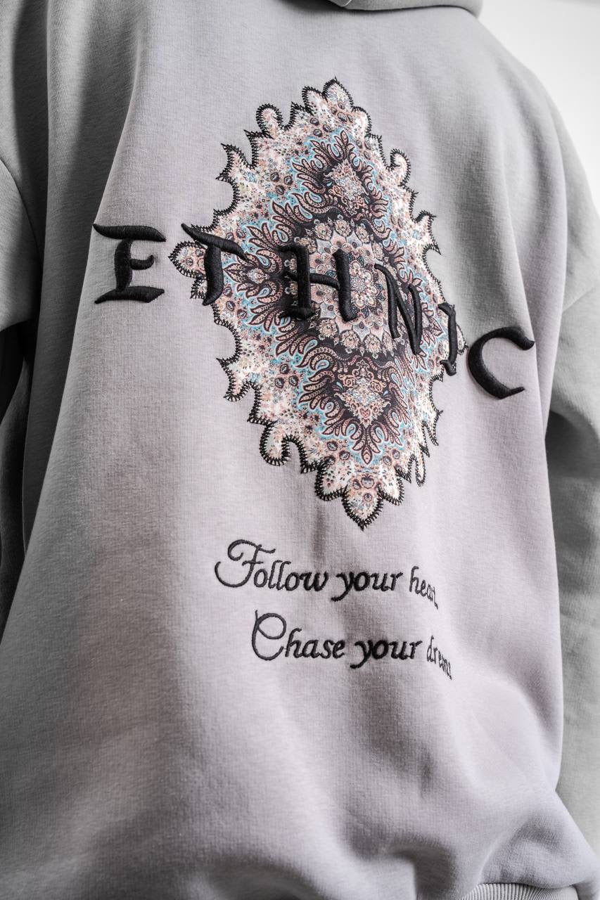 PREMIUM ETHNIC HOODIE (3 COLOR )