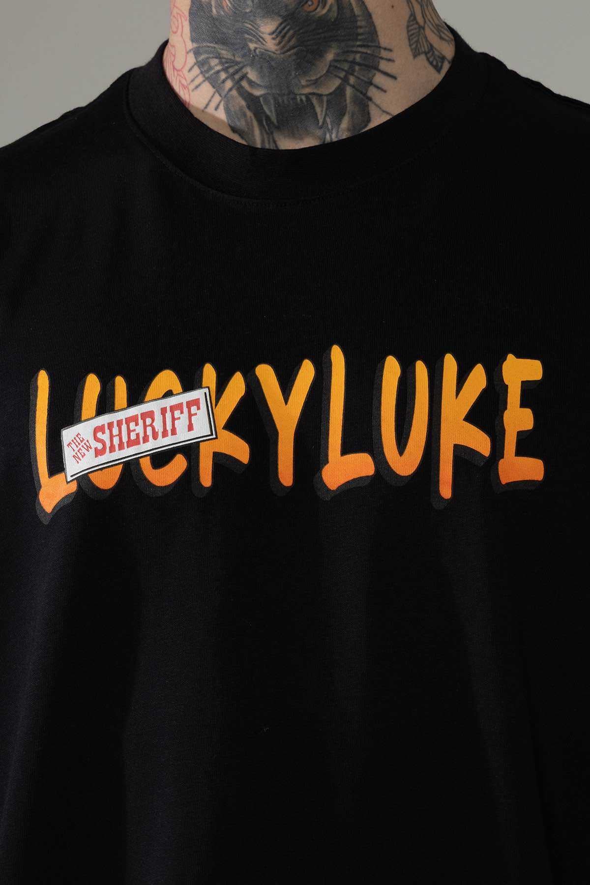 LUCKY LUKE BLACK T-SHIRT