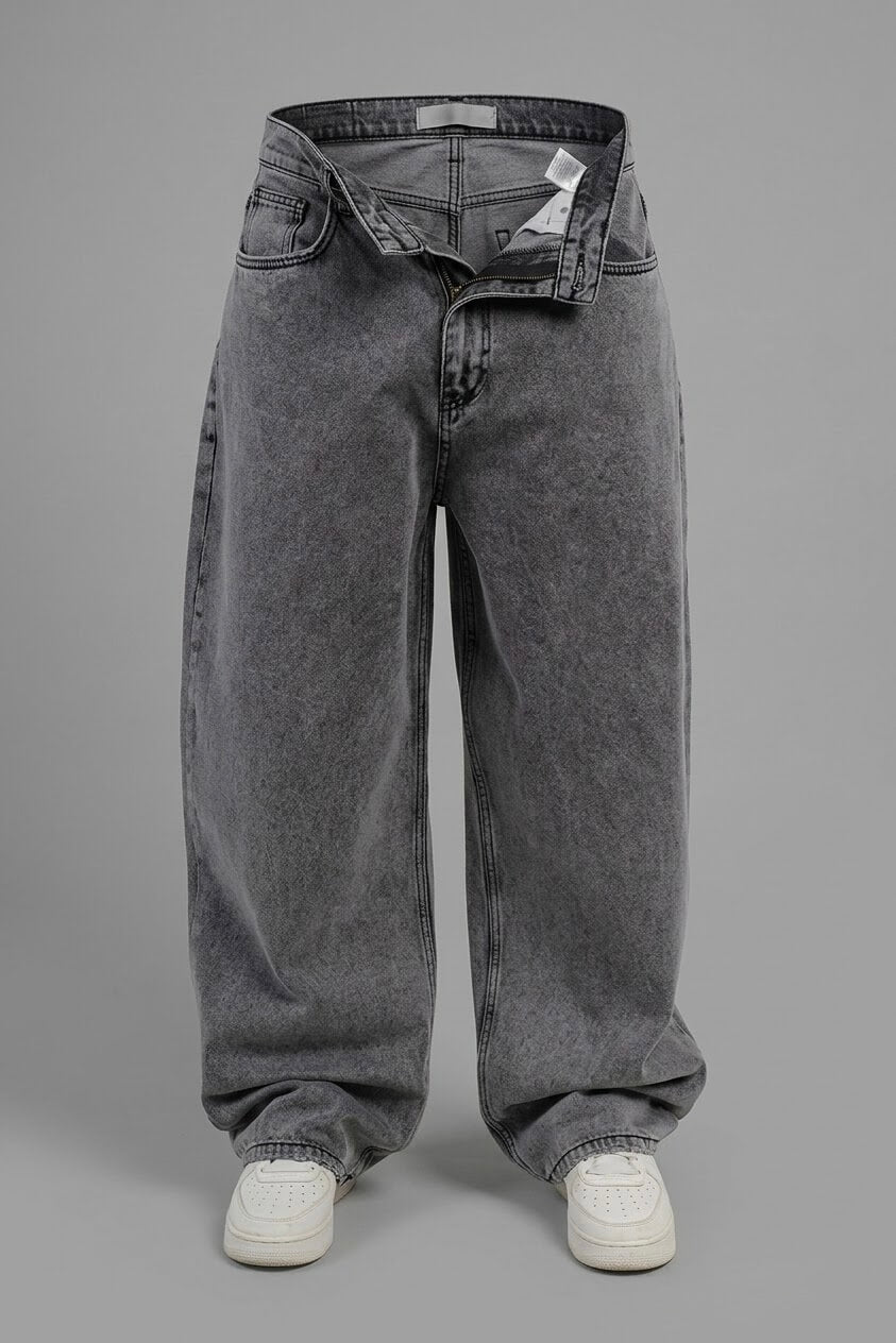 SUPER BAGGY GRAY JEAN