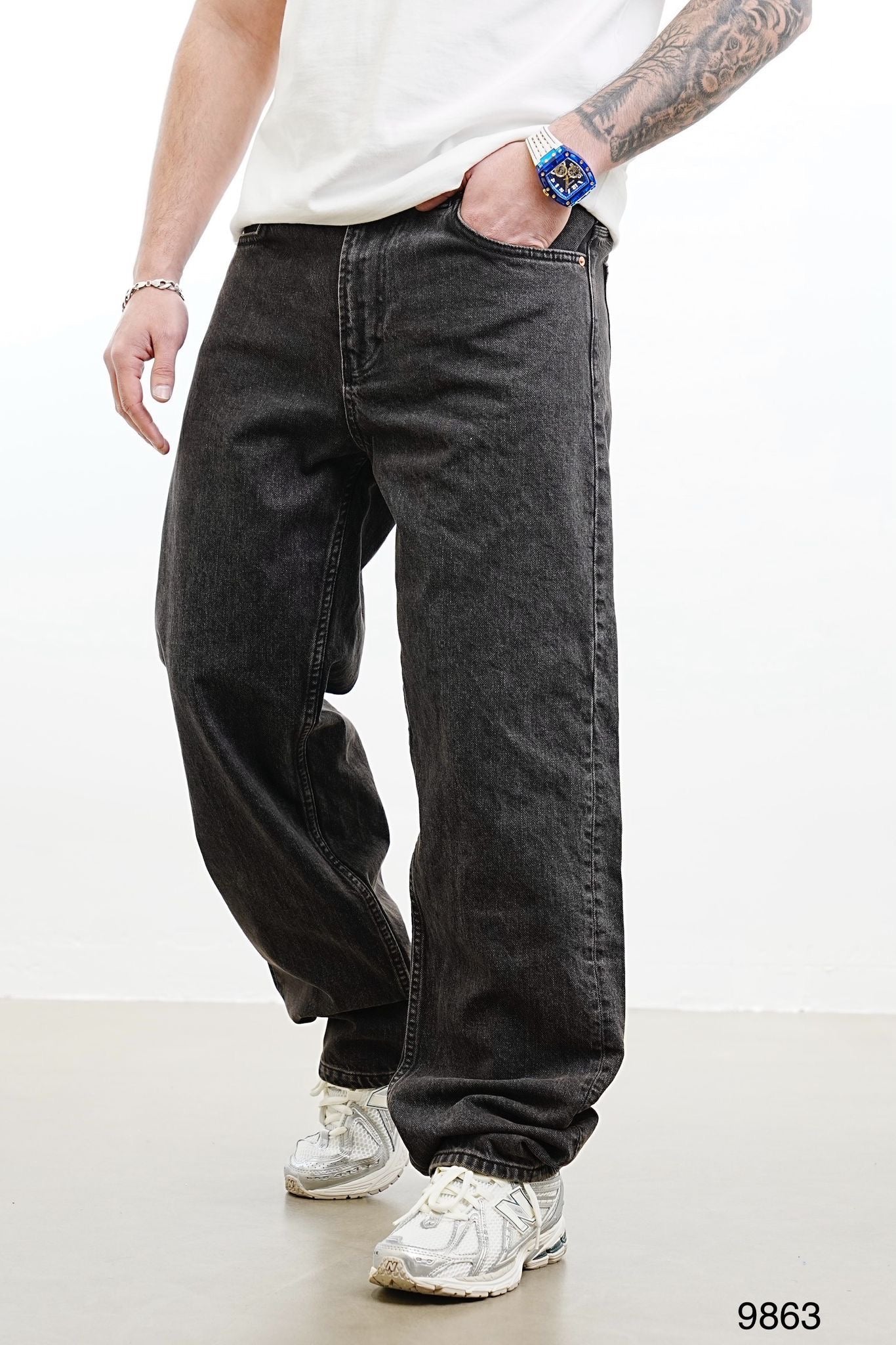 PREMIUM DARK BROWN BAGGY JEAN