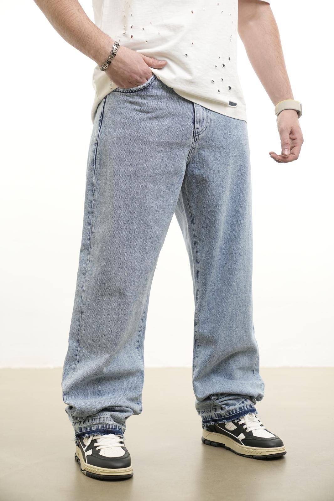 PREMIUM STONEWASHED ICY BAGGY JEAN