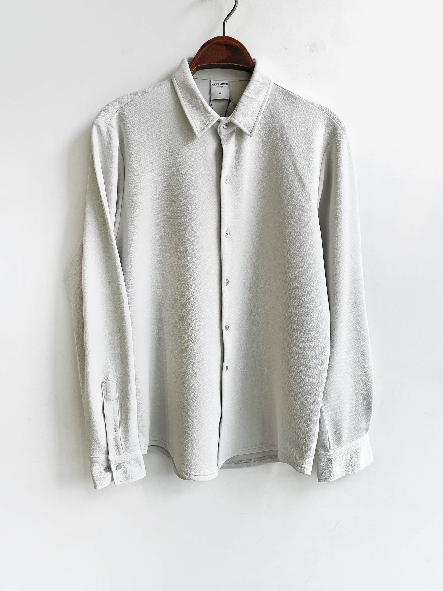 DETAIED LONG SLEEVE SHIRT (4 COLOR)