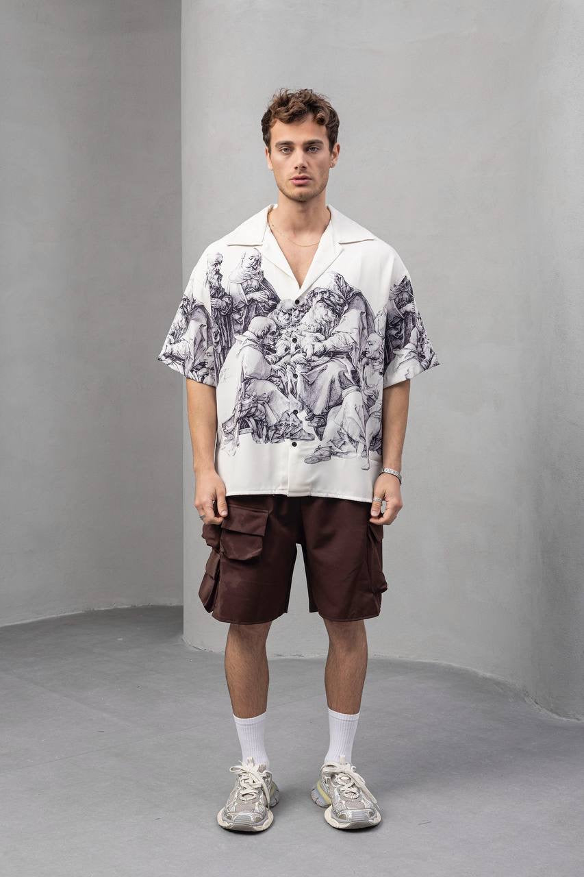 HISTORICAL ROMAN PRINT VIP SHIRT