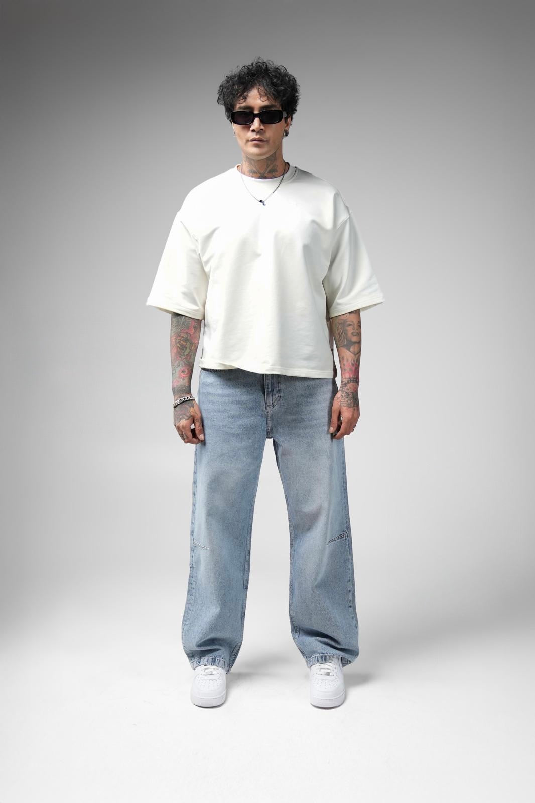 PREMIUM BAGGY FIT WASHED BLUE JEAN