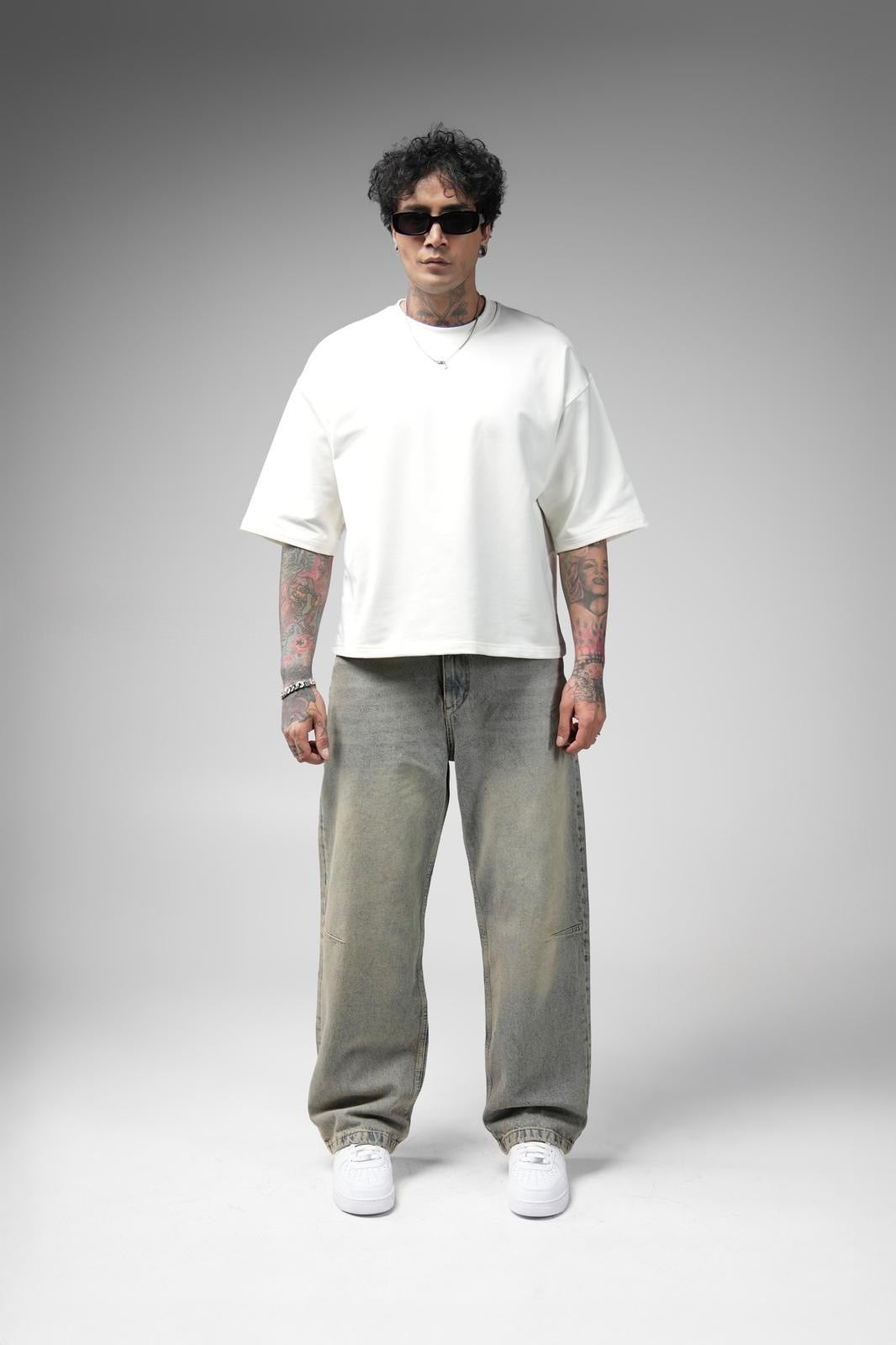 PREMIUM DIRTY WASH BAGGY FIT JEAN