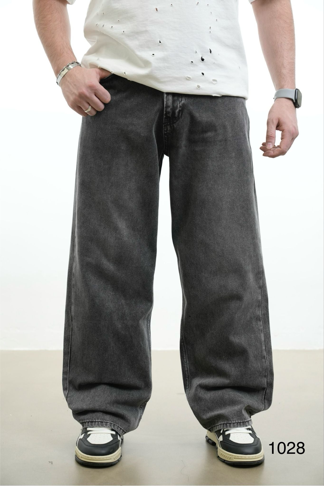 DARK GRAY PREMIUM BAGGY JEAN