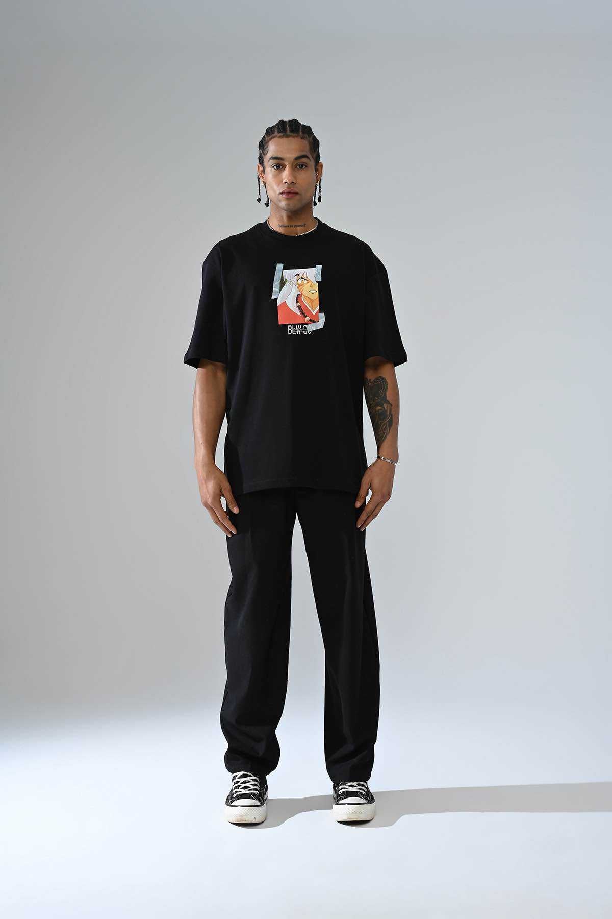 INUYASHA BLACK T-SHIRT