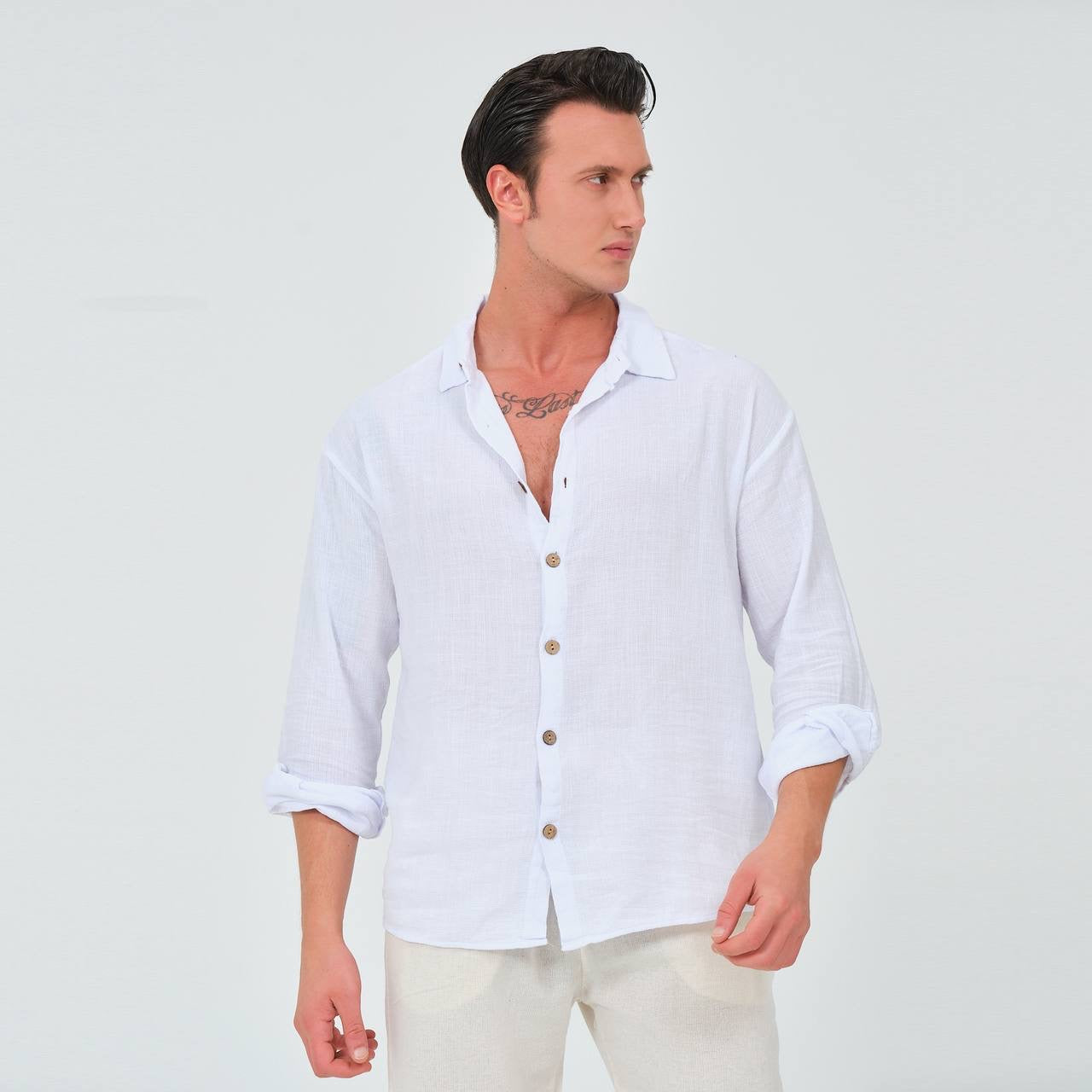 LINEN LONG SLEEVE SHIRT