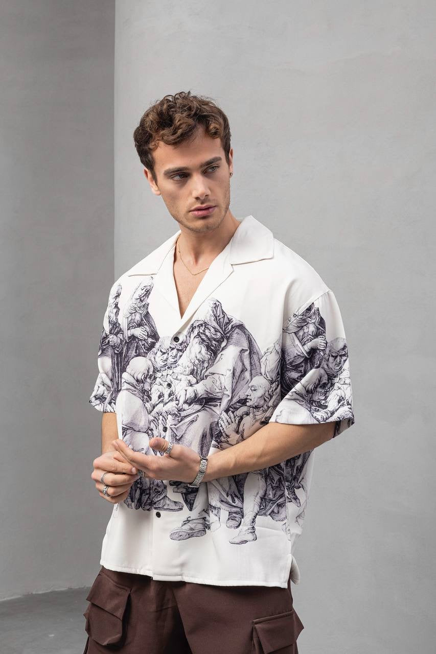 HISTORICAL ROMAN PRINT VIP SHIRT