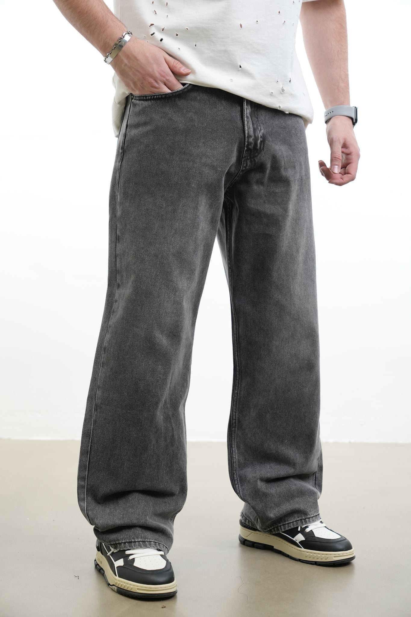 DARK GRAY PREMIUM BAGGY JEAN