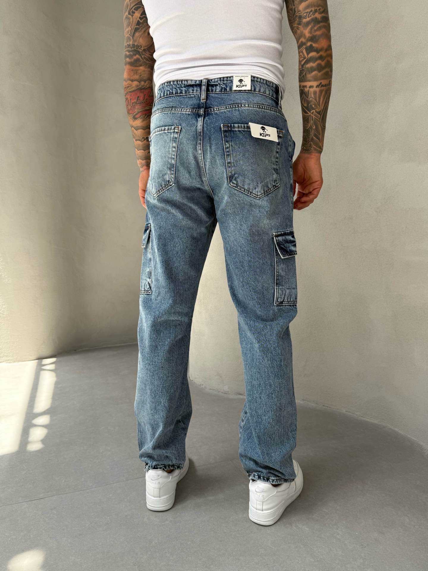 BAGGY BLUE CARGO JEAN