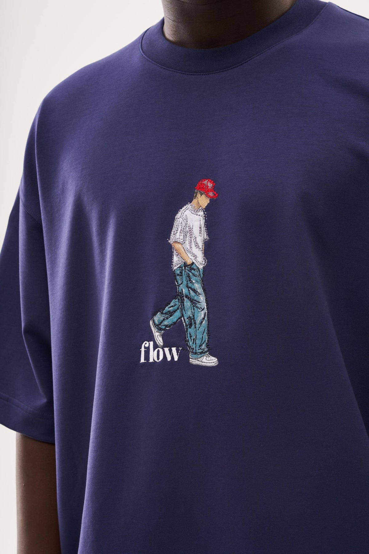 PREMIUM NAVI FLOW T-SHIRT