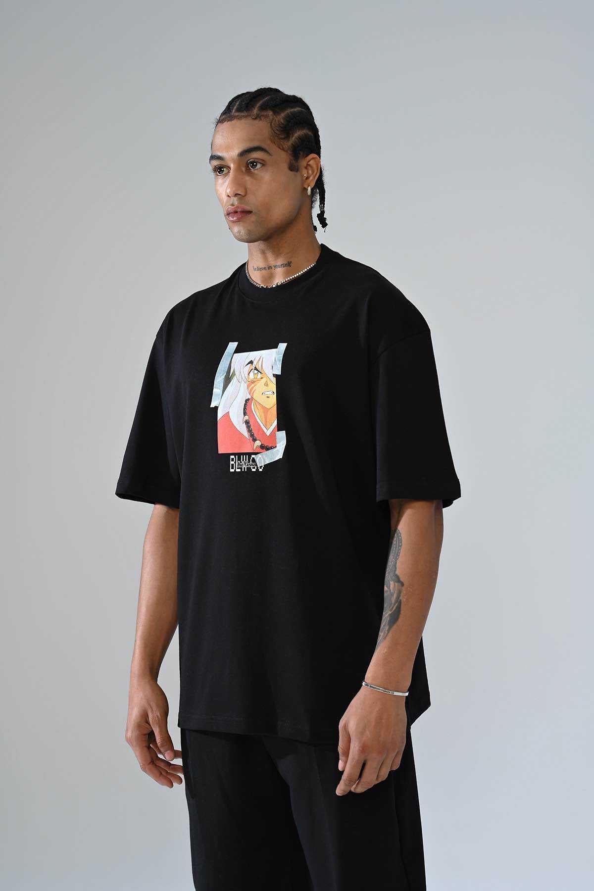 INUYASHA BLACK T-SHIRT