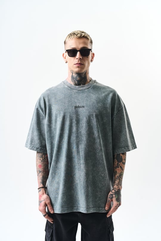 POISON STONEWASHED T-SHIRT (2 COLOR)