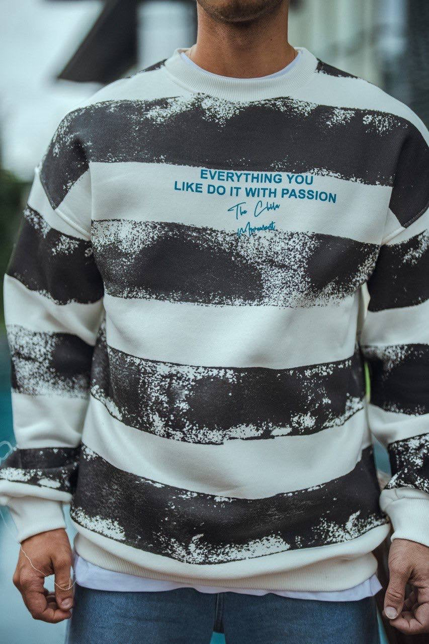 THE CHILLA MOVEMENT STRIPE SWEATER (3 COLOR)