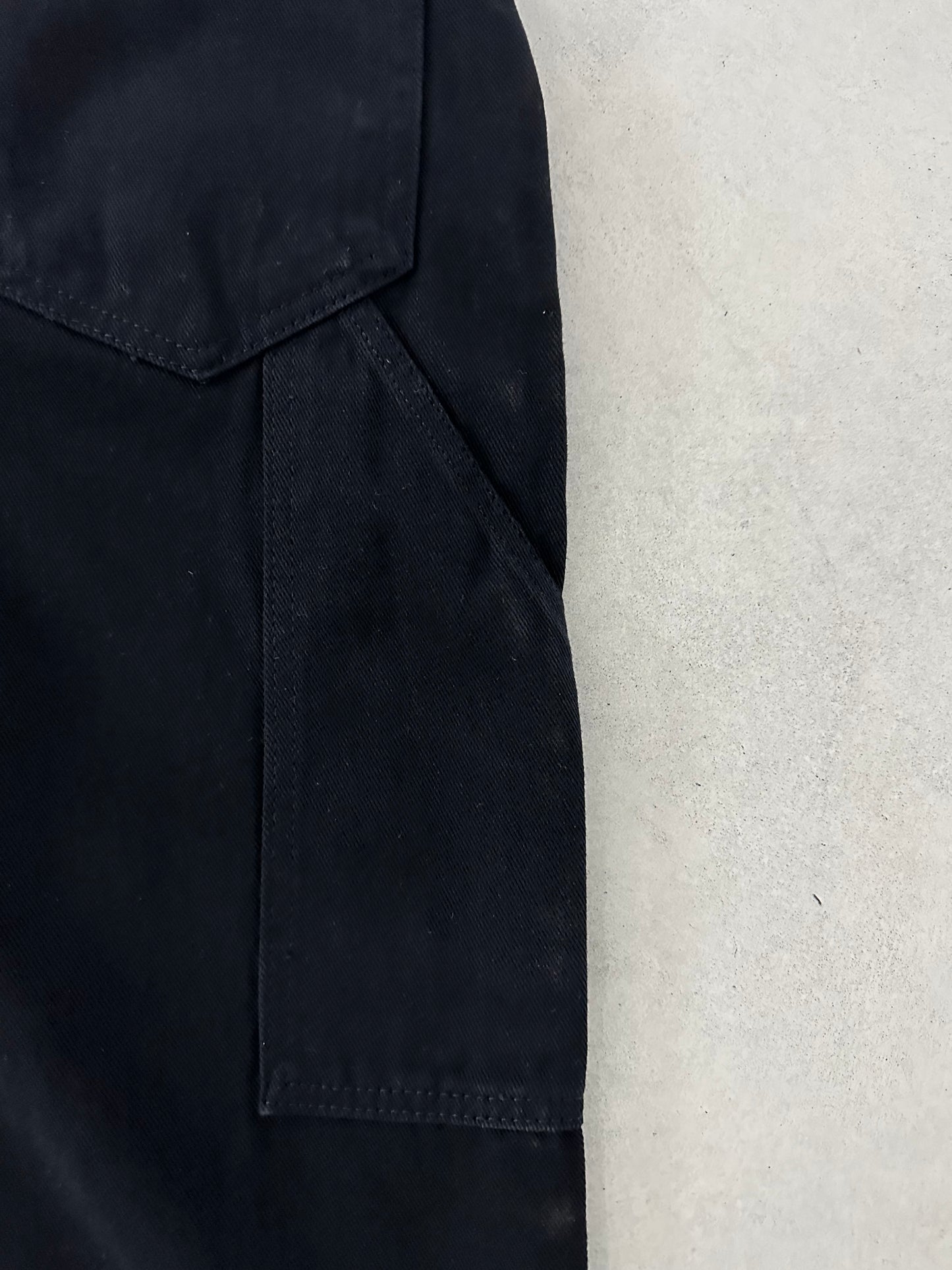 DESIGNED BLACK BAGGY JEAN