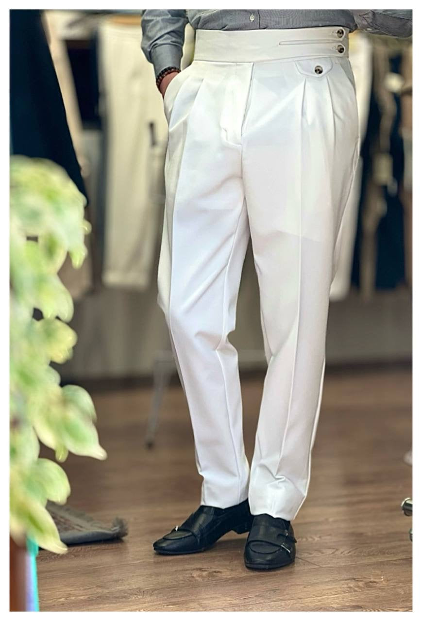 DOUBLE BUTTON ITALIAN PANTS (5 COLOR)