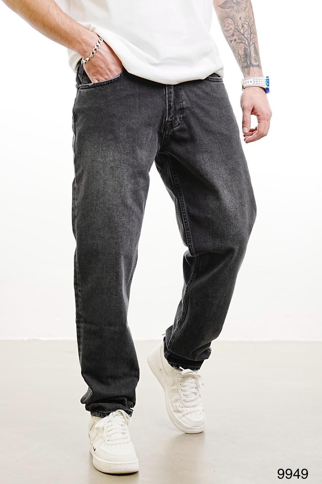 DARK GRAY STRAIGHT CUT JEAN