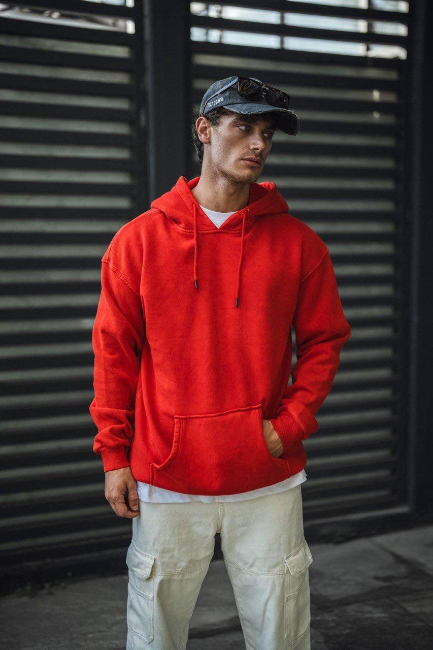 STONEWASHED BASIC HOODIE (2 COLOR)