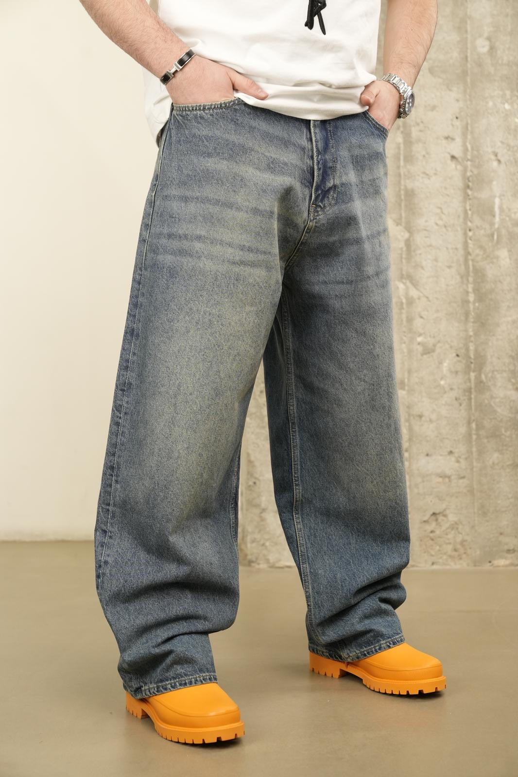 PREMIUM DIRTY WASH BAGGY JEAN