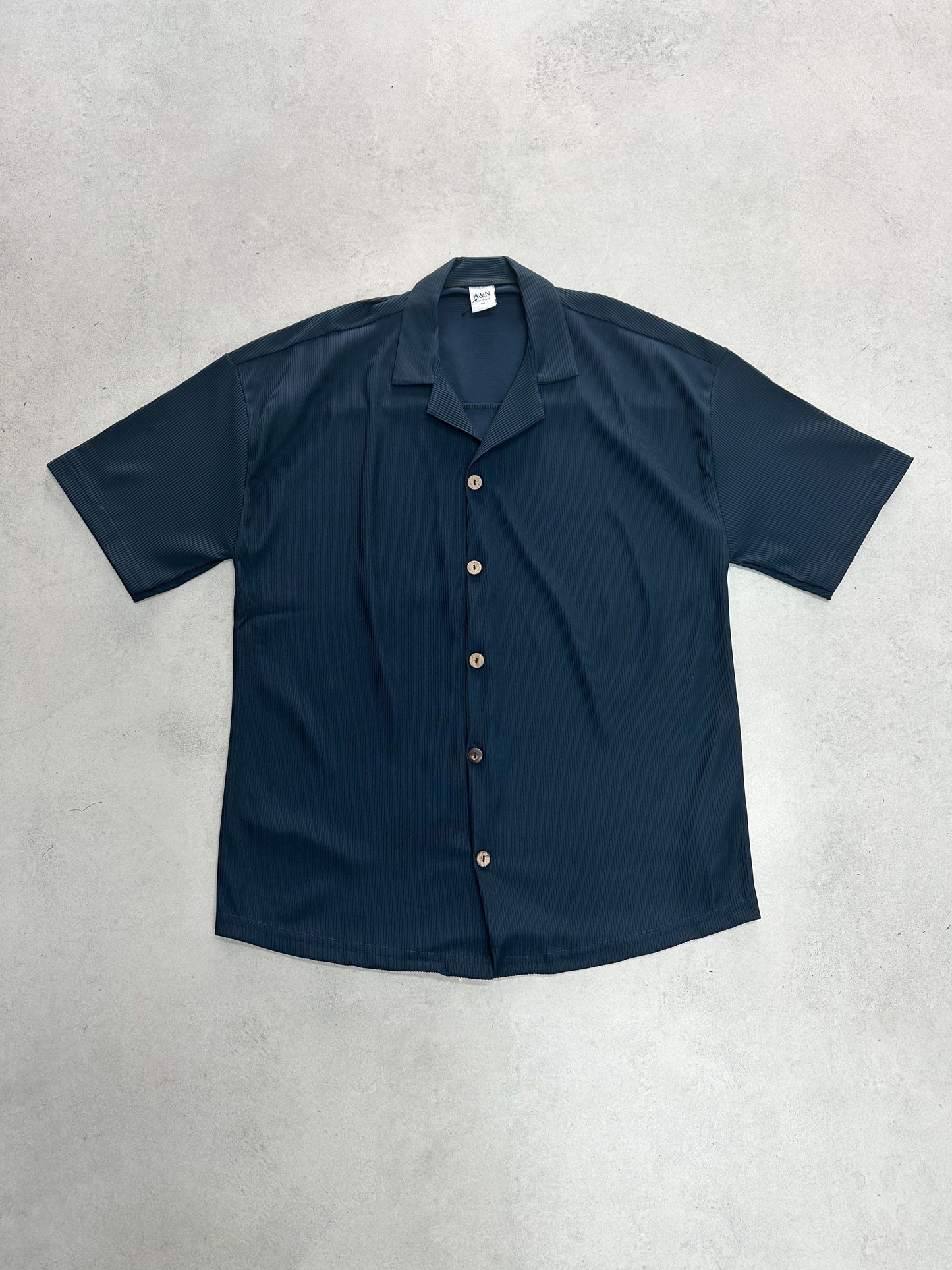 RIBBED SHORT SLEEVE SHIRT