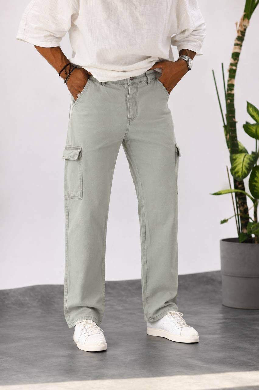 MINT COLOR CARGO JEAN