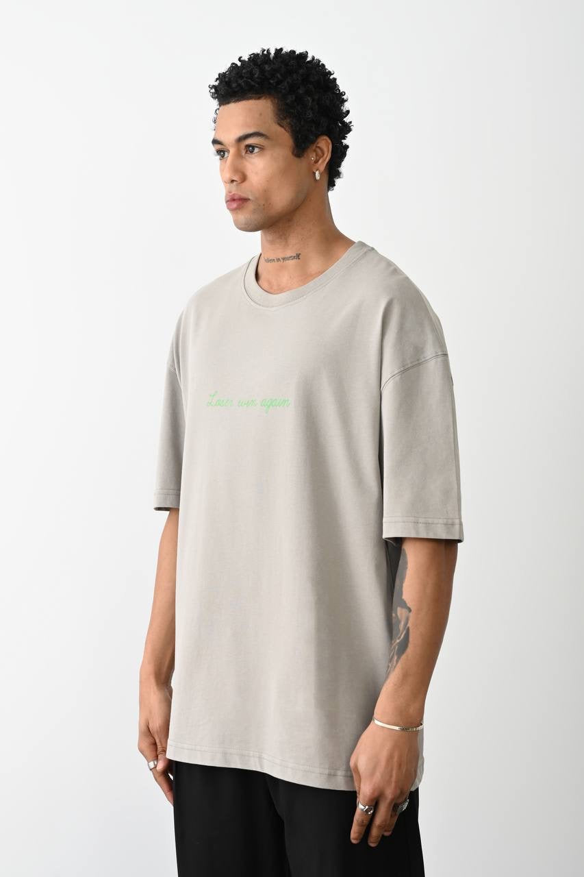 LOSER WIN AGAIN WASHED T-SHIRT