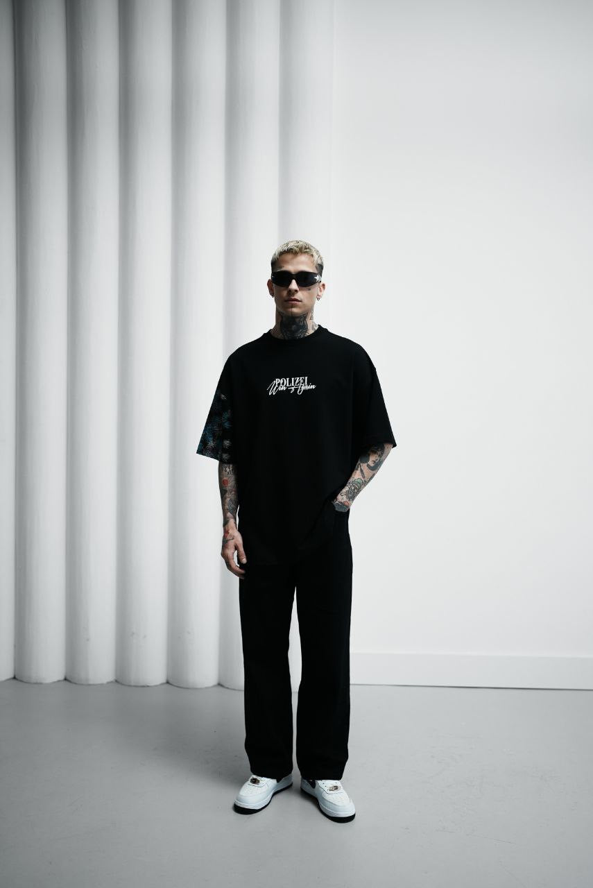 FIRE WORK BLACK T-SHIRT