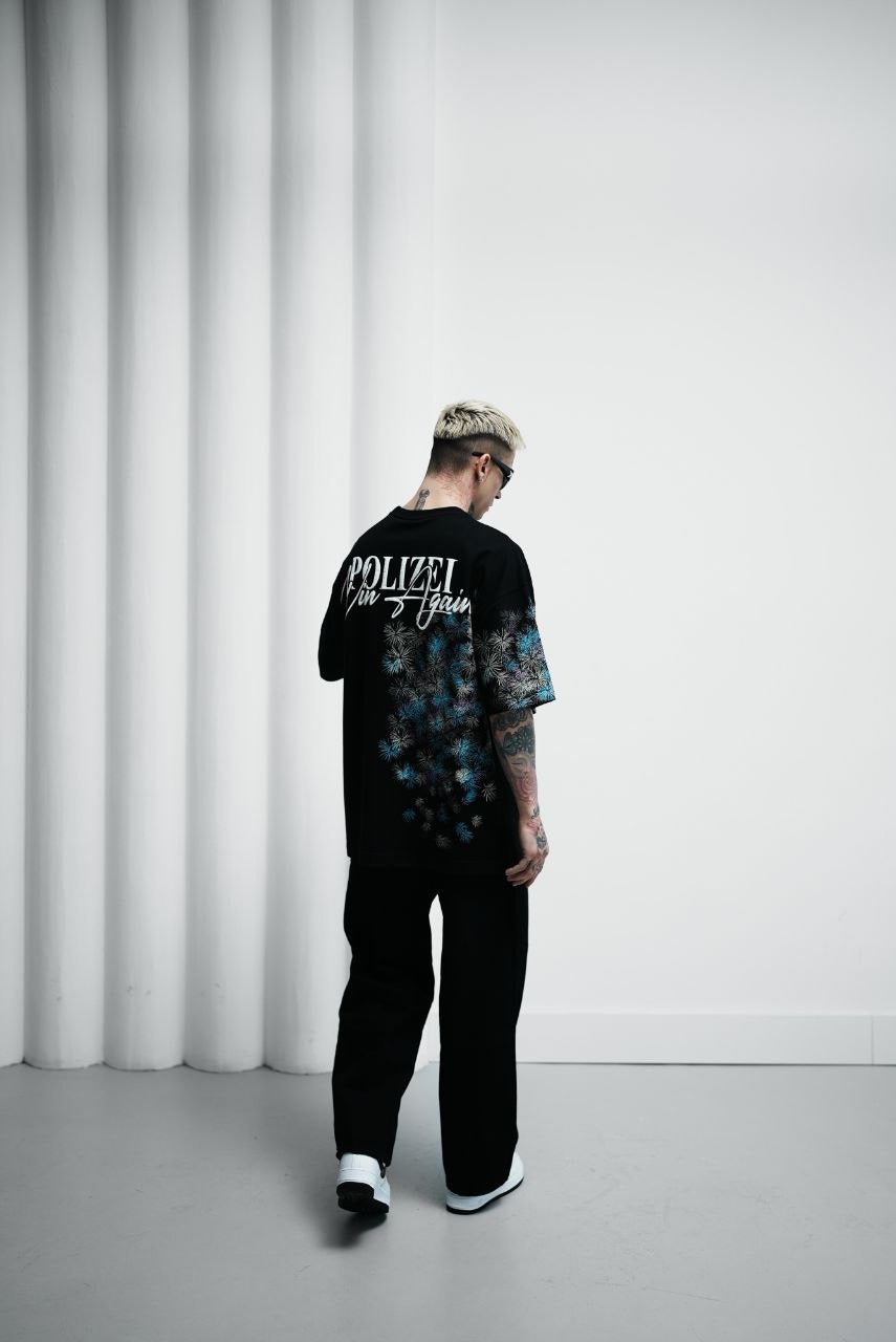 FIRE WORK BLACK T-SHIRT