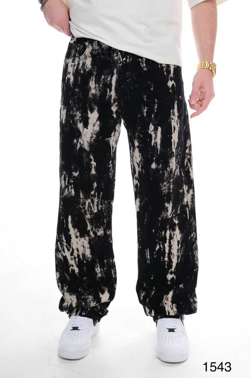 VIP BLACK/BAIGE GLITCH JEAN