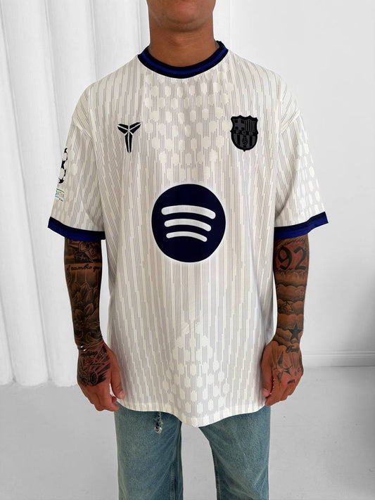 WHITE BARCELONA FANCY T-SHIRT