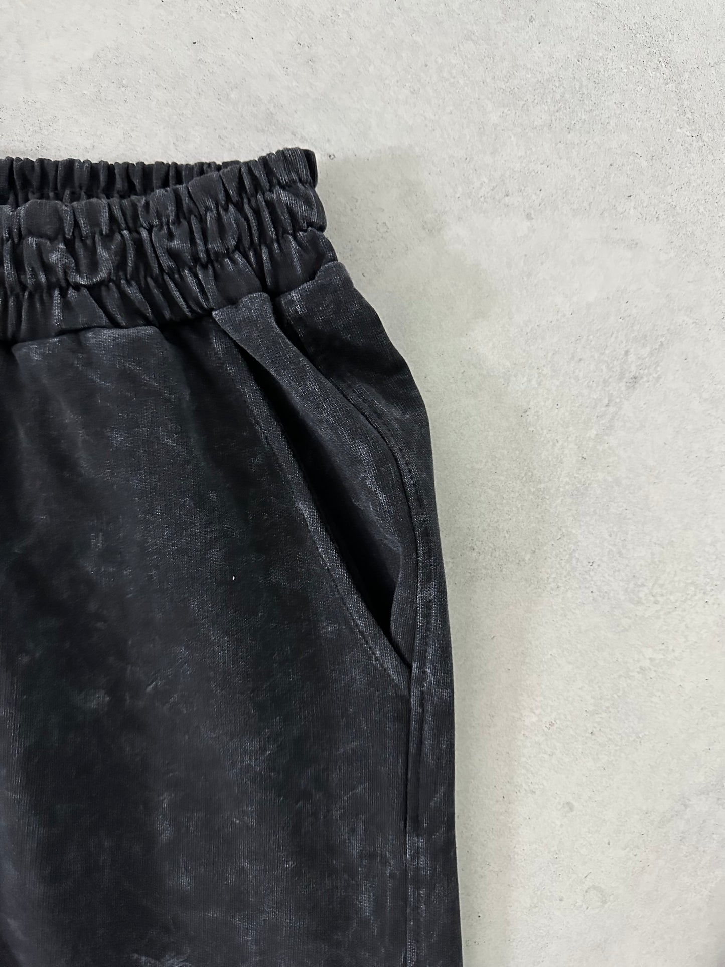 STONEWASHED BASIC TRACK PANTS