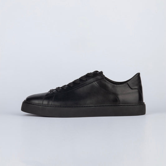 BASIC BLACK LEATHER  SHOES