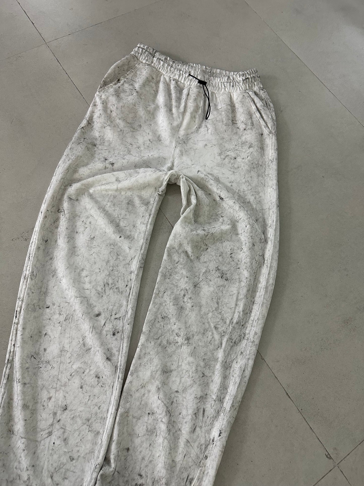 STONEWASHED BASIC TRACK PANTS