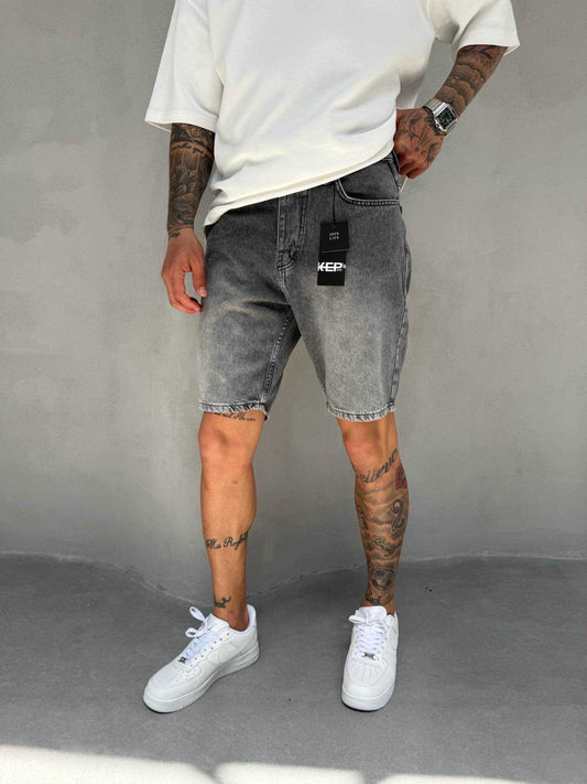 PREMIUM STONEWASHED GRAY SHORT