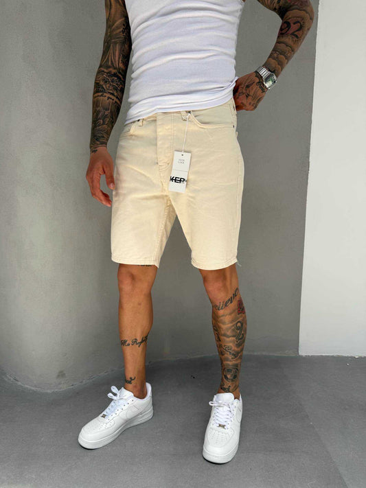BAIGE DENIM SHORT