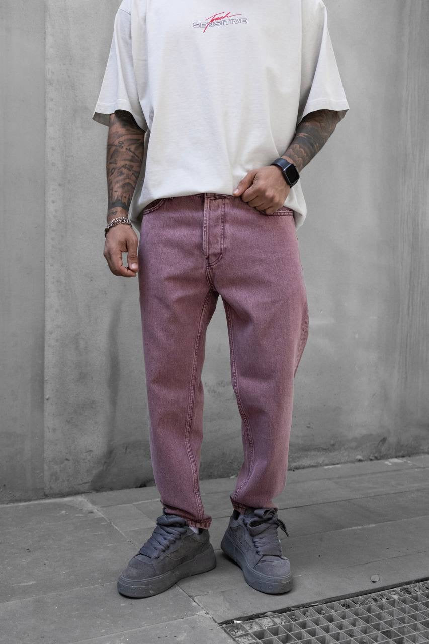 STONEWASHED PINK JEAN