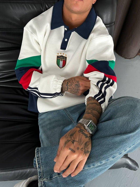 PREMIUM ITALY POLO SWEATER