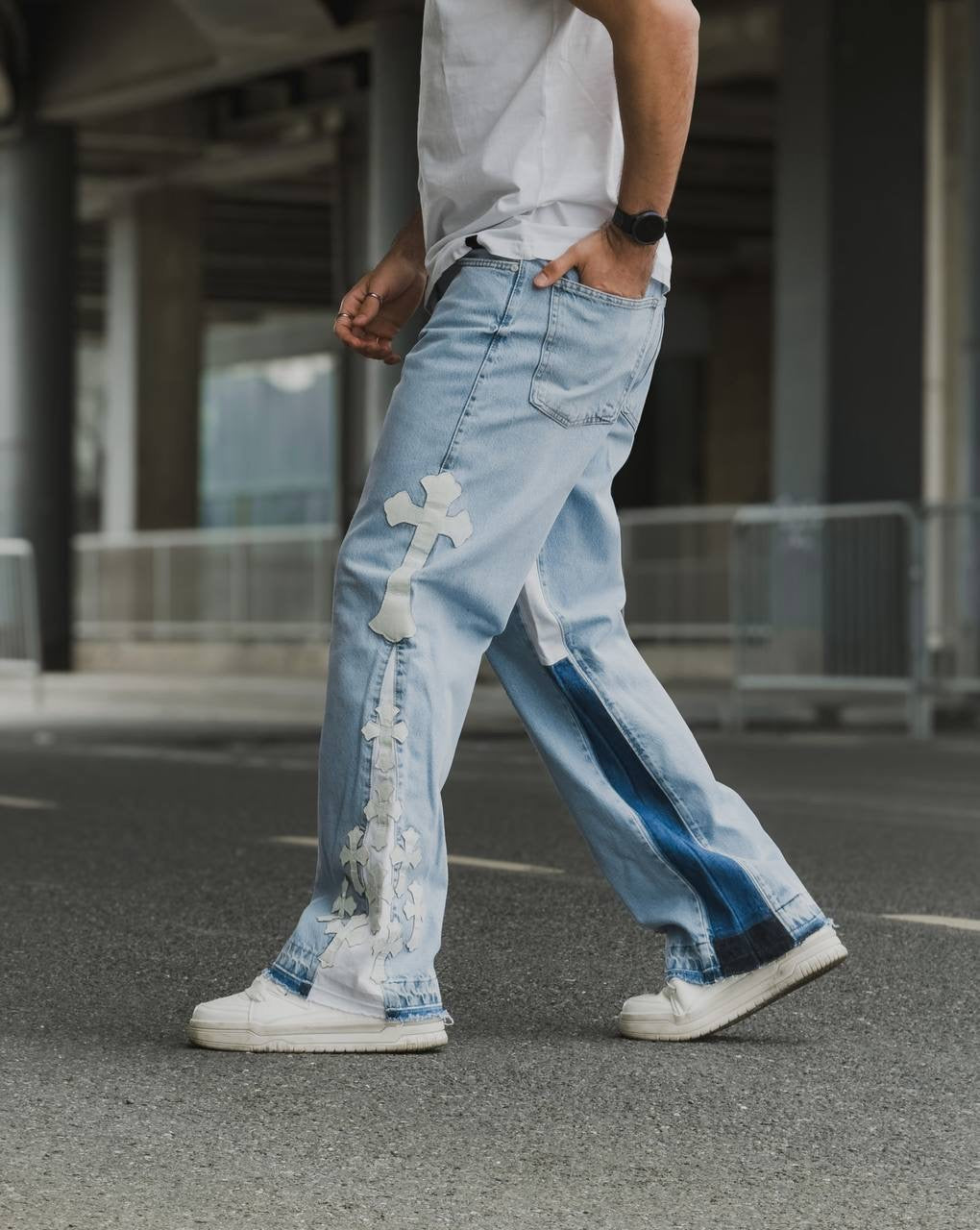 VIP BLUE CHROM HEARTS JEAN