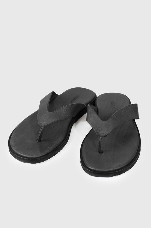 LEATHER STRAPPY SLIPPERS